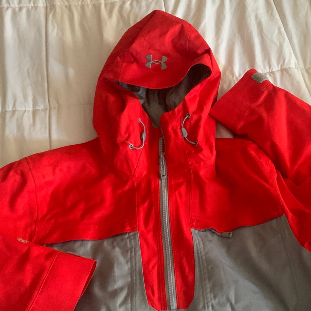 Under Armour Red and Gray Pullover Jacket